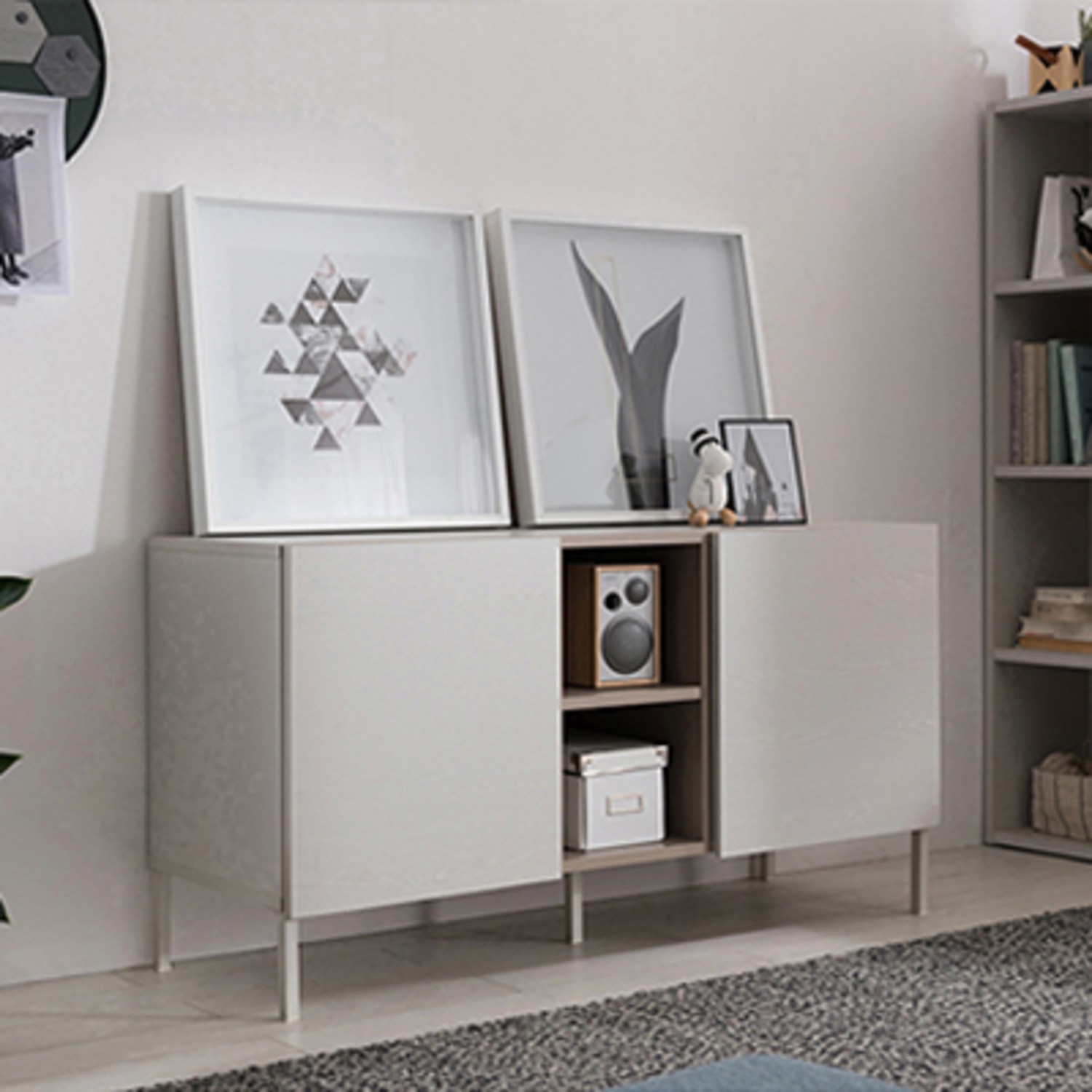 리바트 무드 모던 1200 높은 거실장, 지금 바로 거실 분위기를 바꿔보세요!