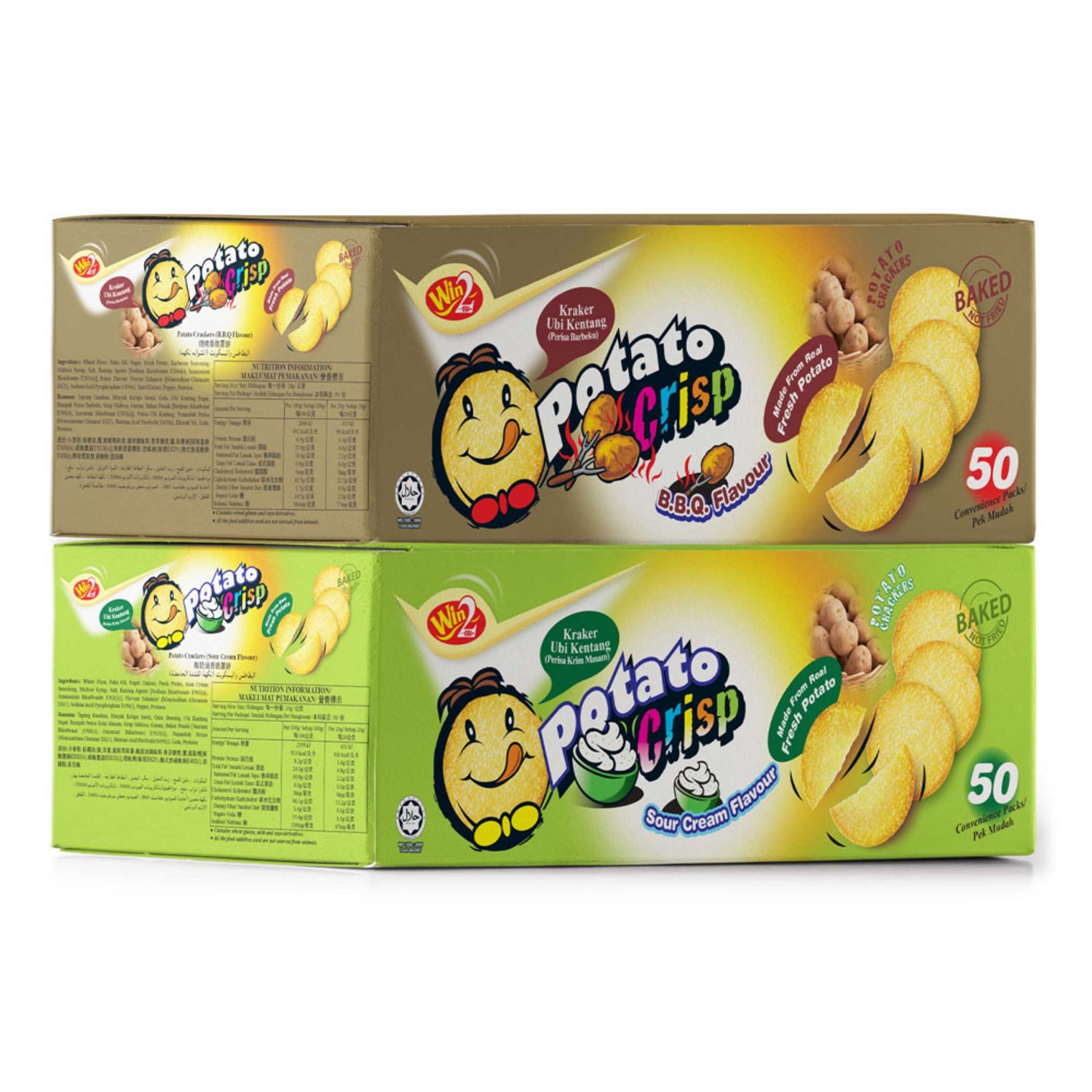 윈윈푸드 포테이토 크리스프 스낵: 바베큐와 사워크림의 조화 수입과자