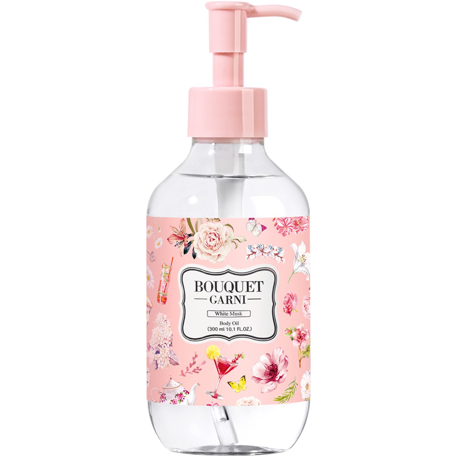 부케가르니 화이트머스크 향 모이스처 바디오일 300ml 1개 불리바디오일 부케가르니 화이트머스크 향 모이스처 바디오일 300ml 1개 불리바디오일
