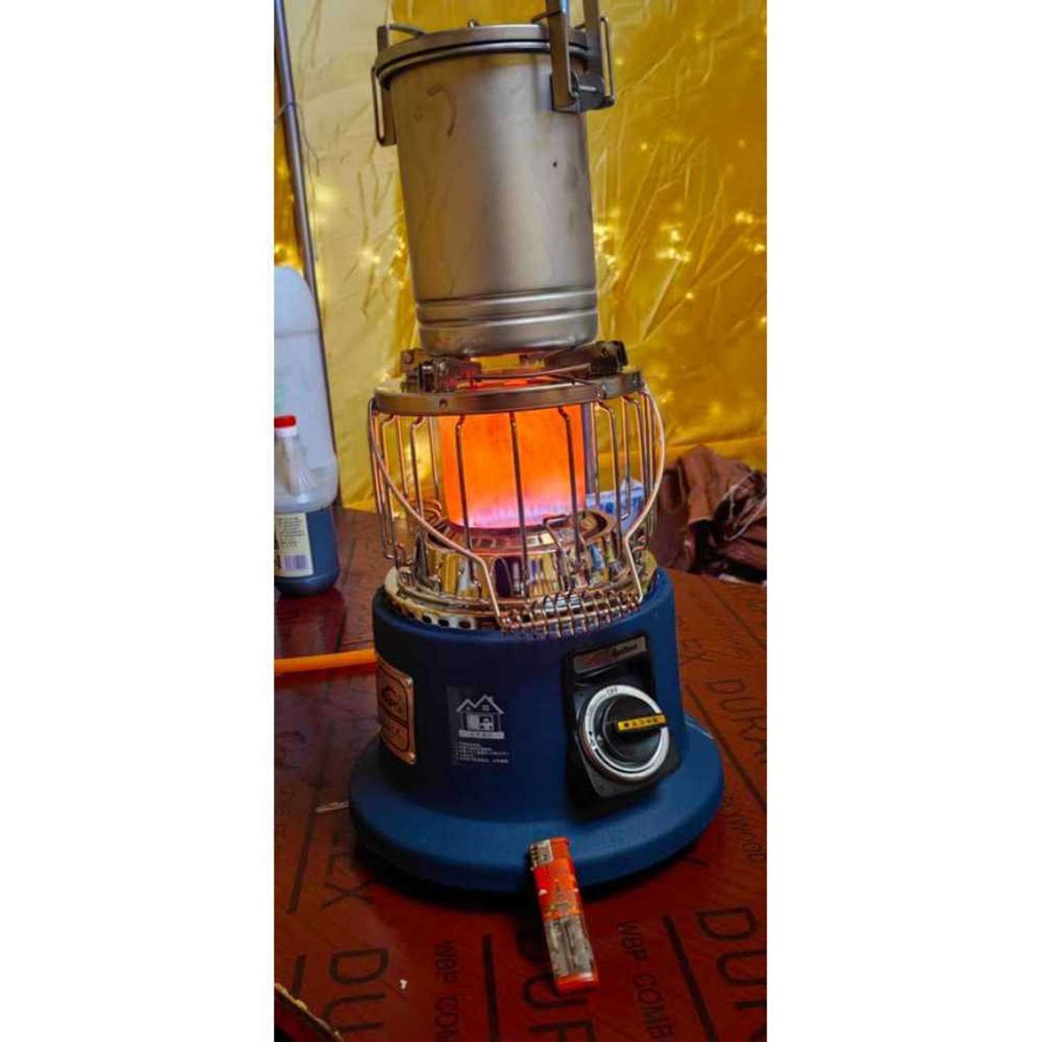 가스웨어 난로로 겨울 캠핑을 따뜻하게!