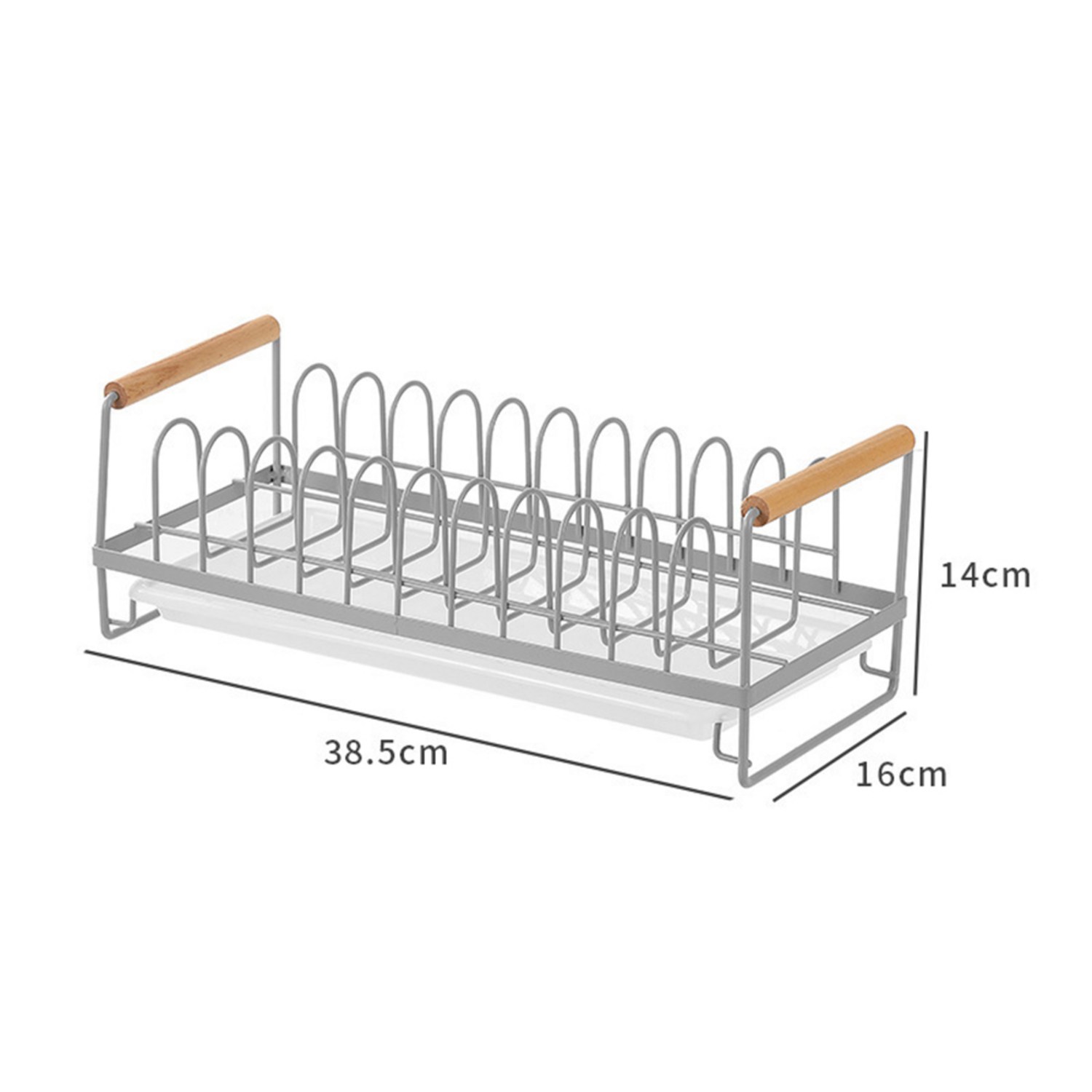 Anystar 우드핸들 접시 정리대로 주방에 디자인과 실용성을 더하세요!