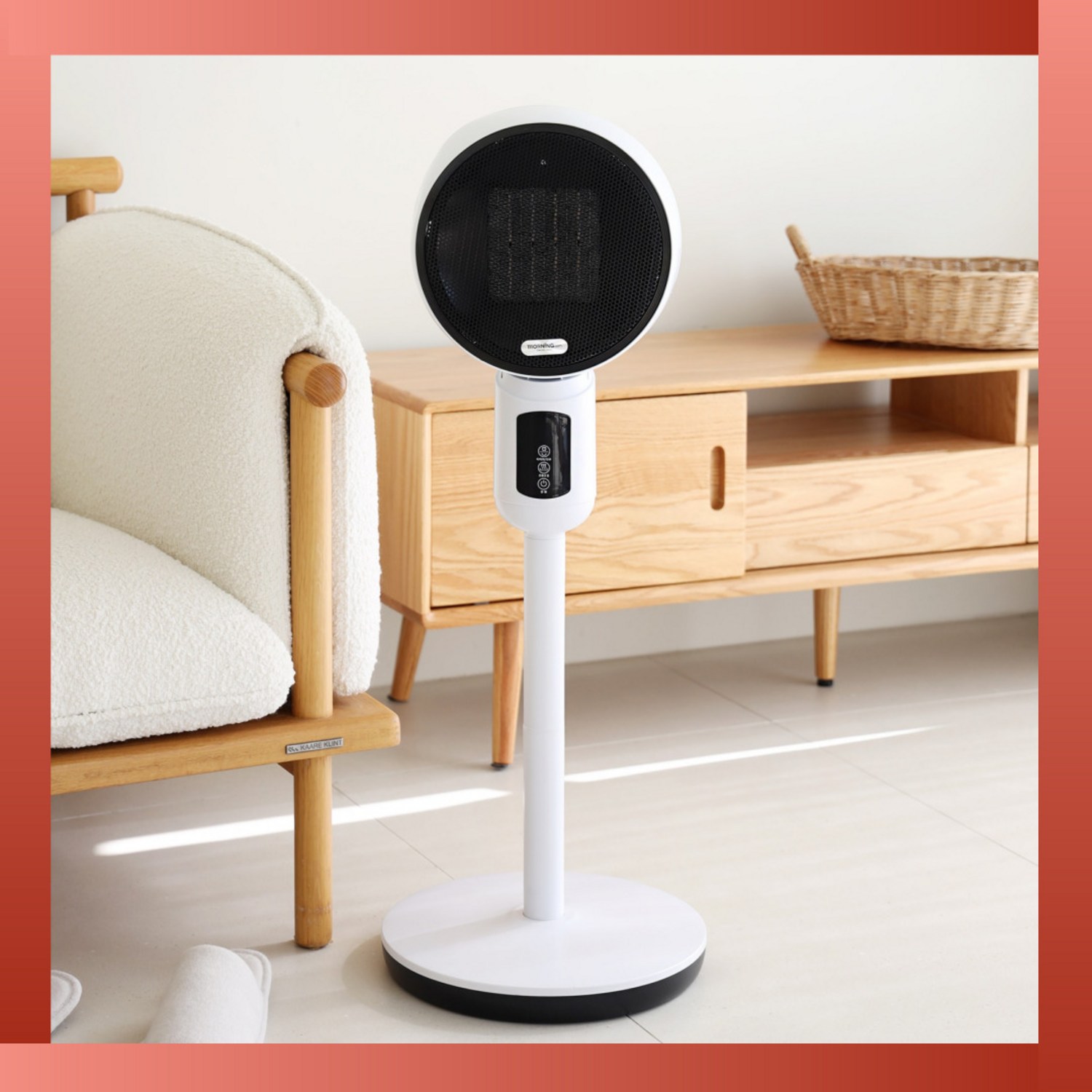 퍼닝 4세대 저소음 PTC 히터 온풍기 사무실 업소용 거실 원룸 가정용