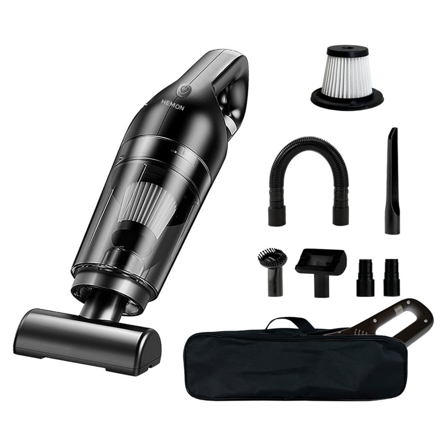 파워쎈 12000pa 무선 미니 핸디청소기 차량 가정겸용 – 강력한 성능과 편리한 사용성