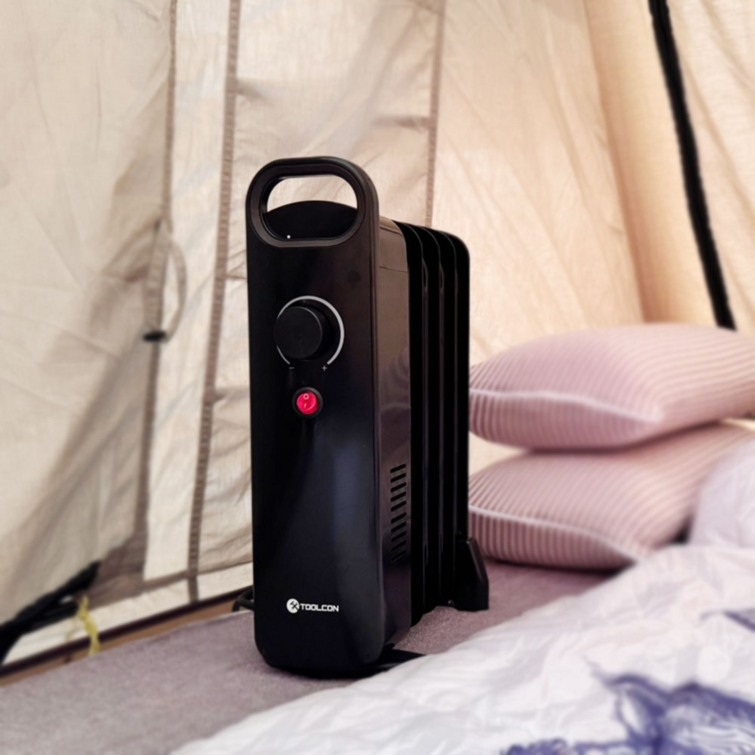 따뜻한 동계 캠핑을 위한 필수품, 500W 저전력 미니 라디에이터