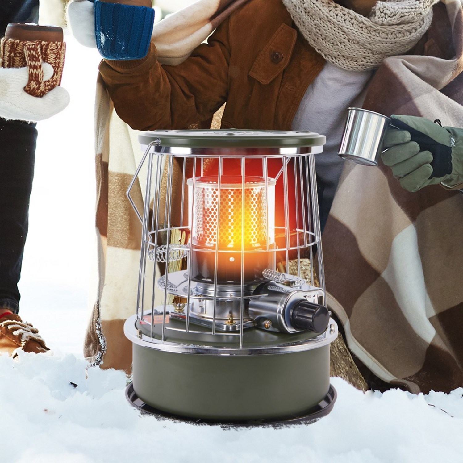 콤팩트한 따뜻함, 알파카 캠핑 난로 APC-C77CW