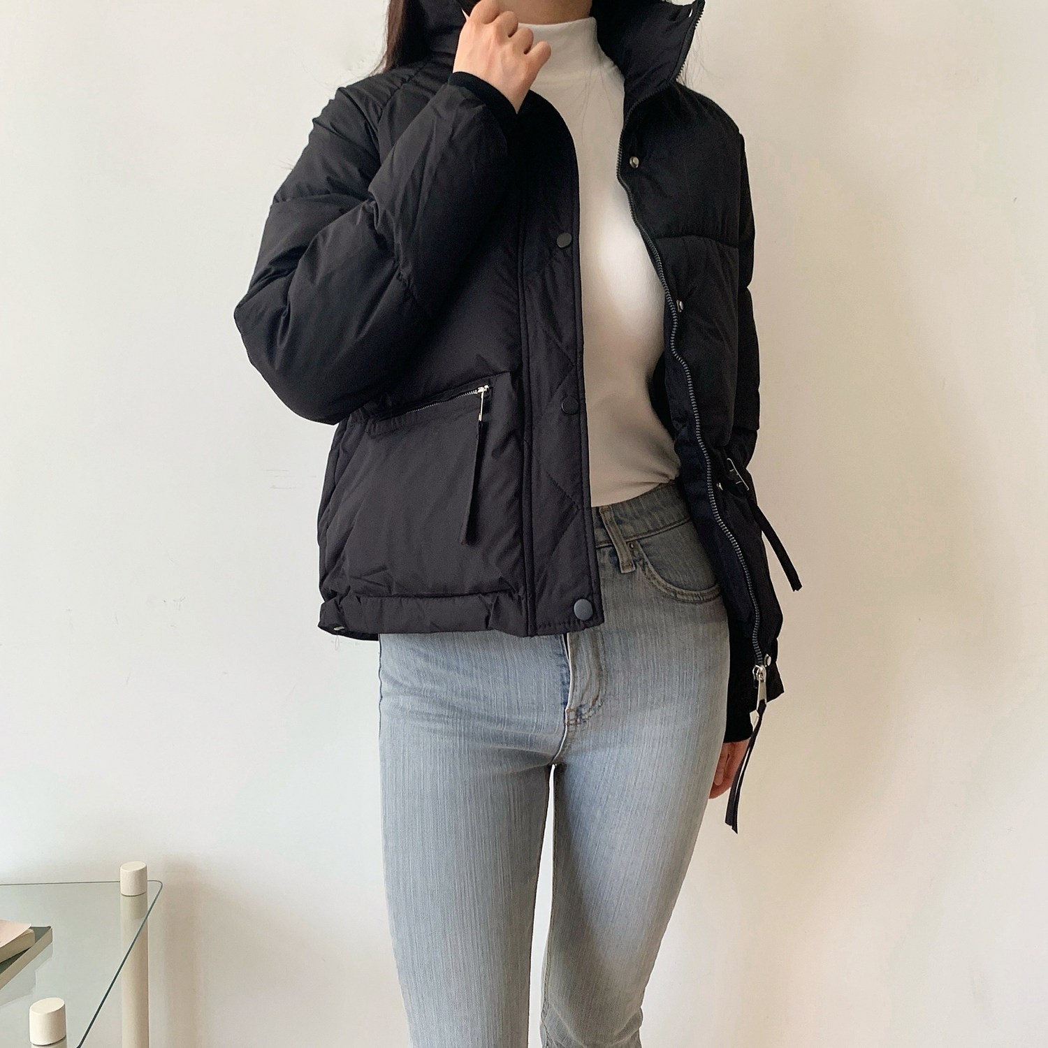 24. 케이벨류 여성 겨울 숏패딩 크롭패딩