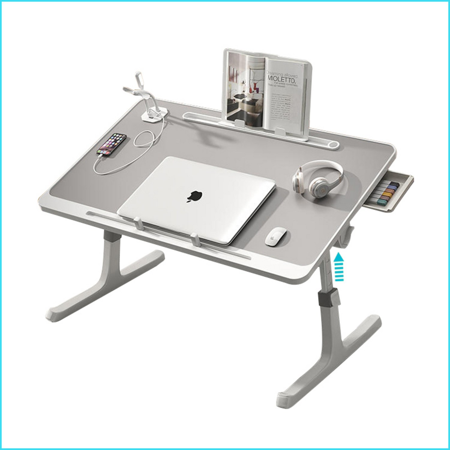 업그레이드된 편안함과 편의성: 다목적 접이식 침대 테이블을 소개합니다