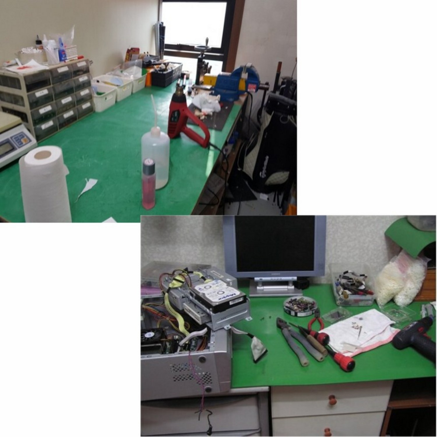 작업 환경을 쾌적하게 변화시키는 고무판