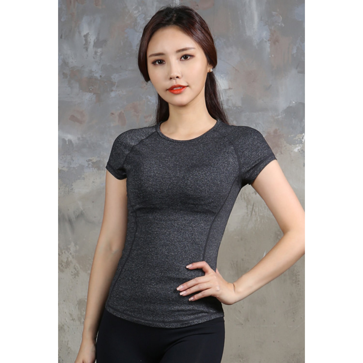 리나라인 여성용 요가복 프론트 라인 반팔티 SS21: 운동의 완벽한 동반자 반팔요가복