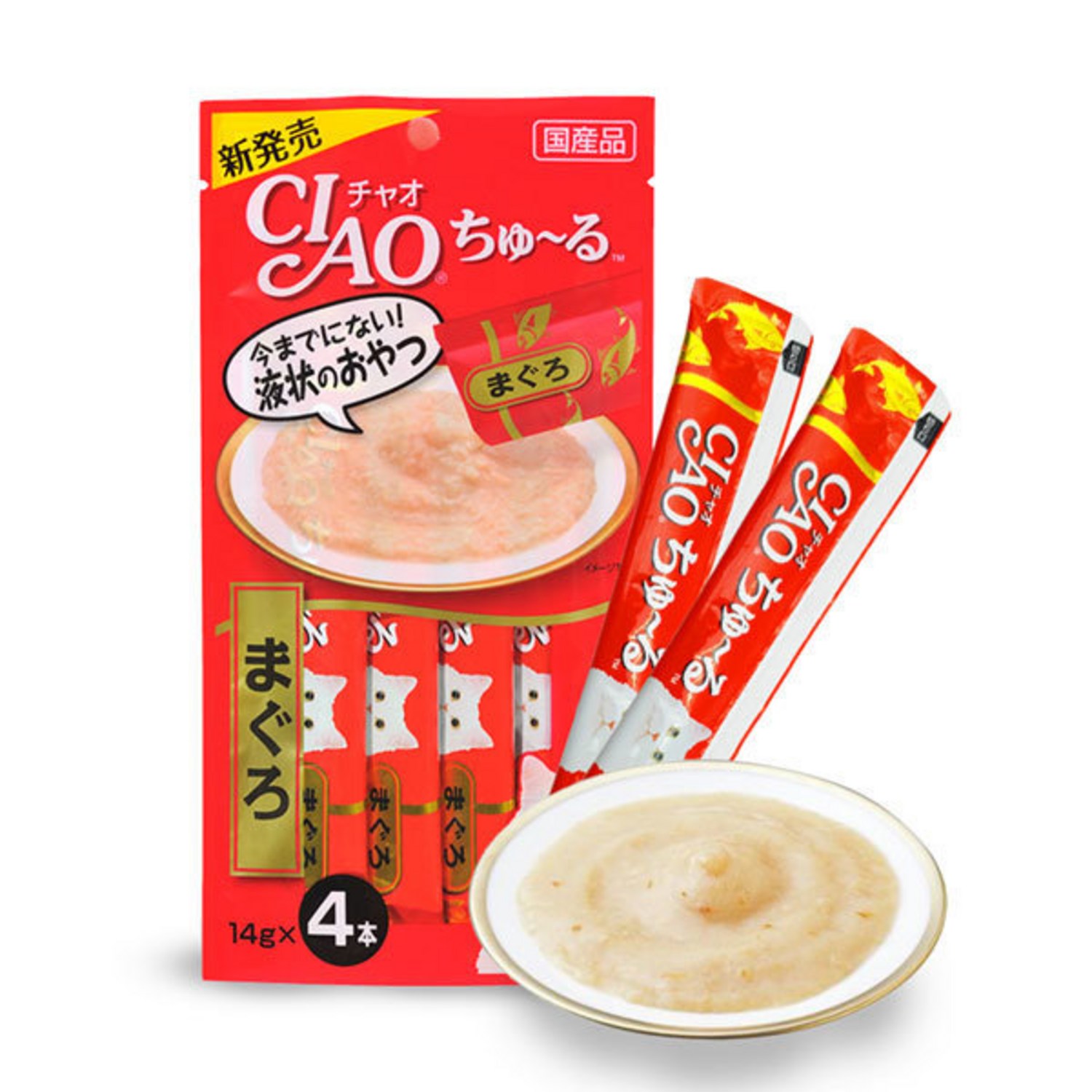 희동이네 고양이 간식 이나바 챠오츄르 4P SC-71 참치맛 12팩