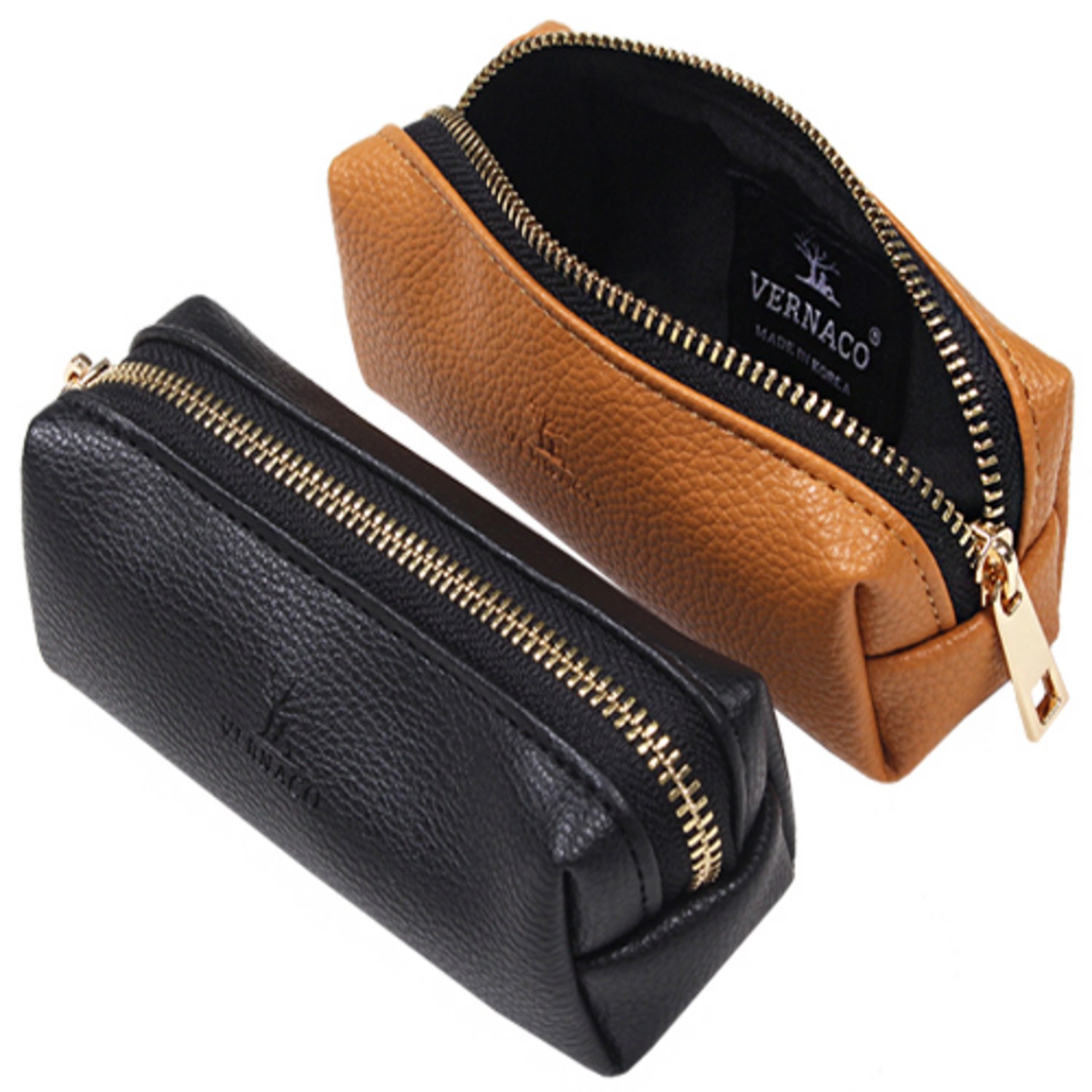 베르나코 국내제작 가죽도장케이스 도장지갑 파우치, 일반형, 스카이