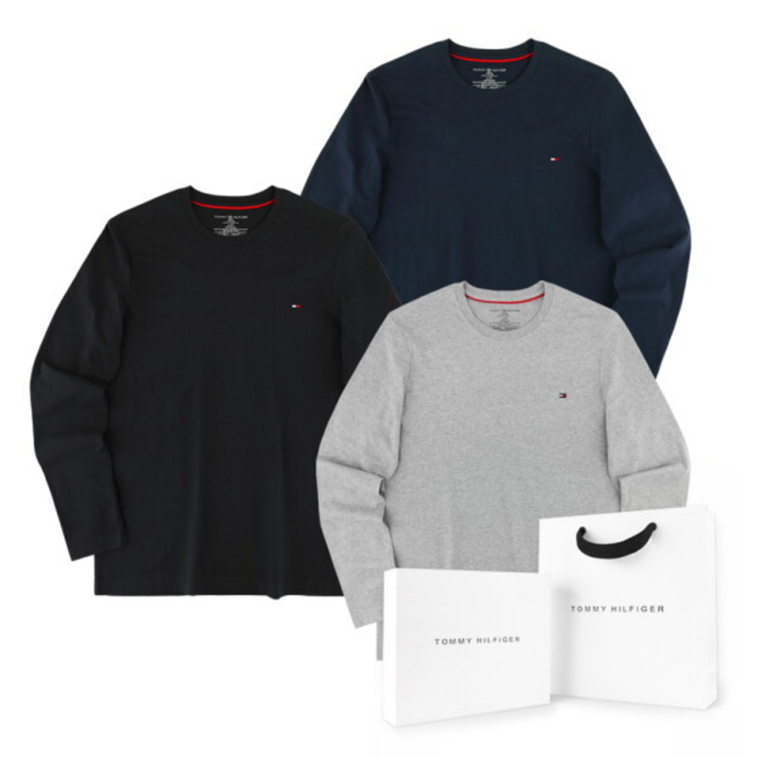 타미힐피거 스몰 로고 긴팔 티셔츠, 스타일과 편안함을 모두 잡다!