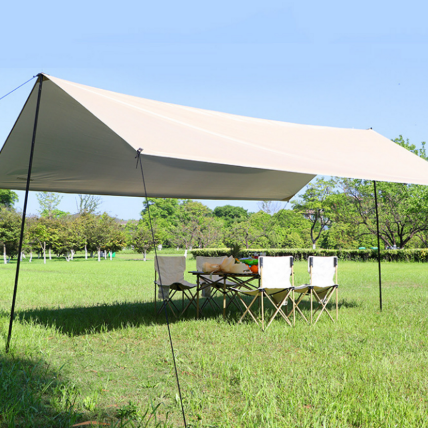 SAIVEINA 아웃도어 캠핑 낚시 렉타 타프 그늘막