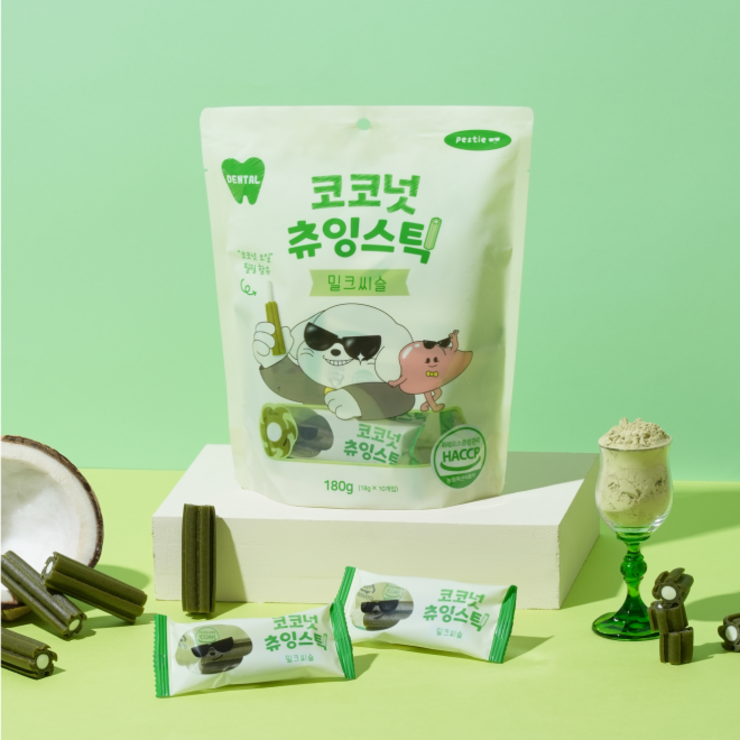 페스티 코코넛 츄잉스틱 영양 덴탈껌: 애완견의 건강한 치아와 잇몸을 위한 혁신적인 솔루션