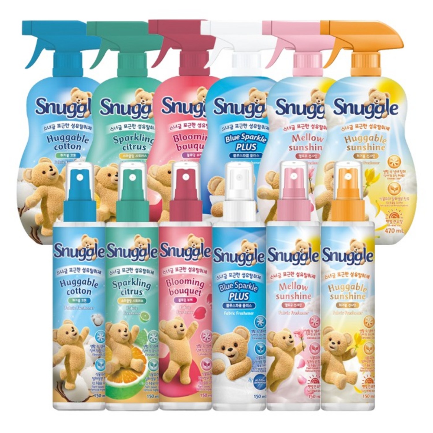 스너글 오리지널 섬유 탈취제 470ml 1개 470ml+150ml 중 옵션, 470ml, 블루스파클 플러스, 1개