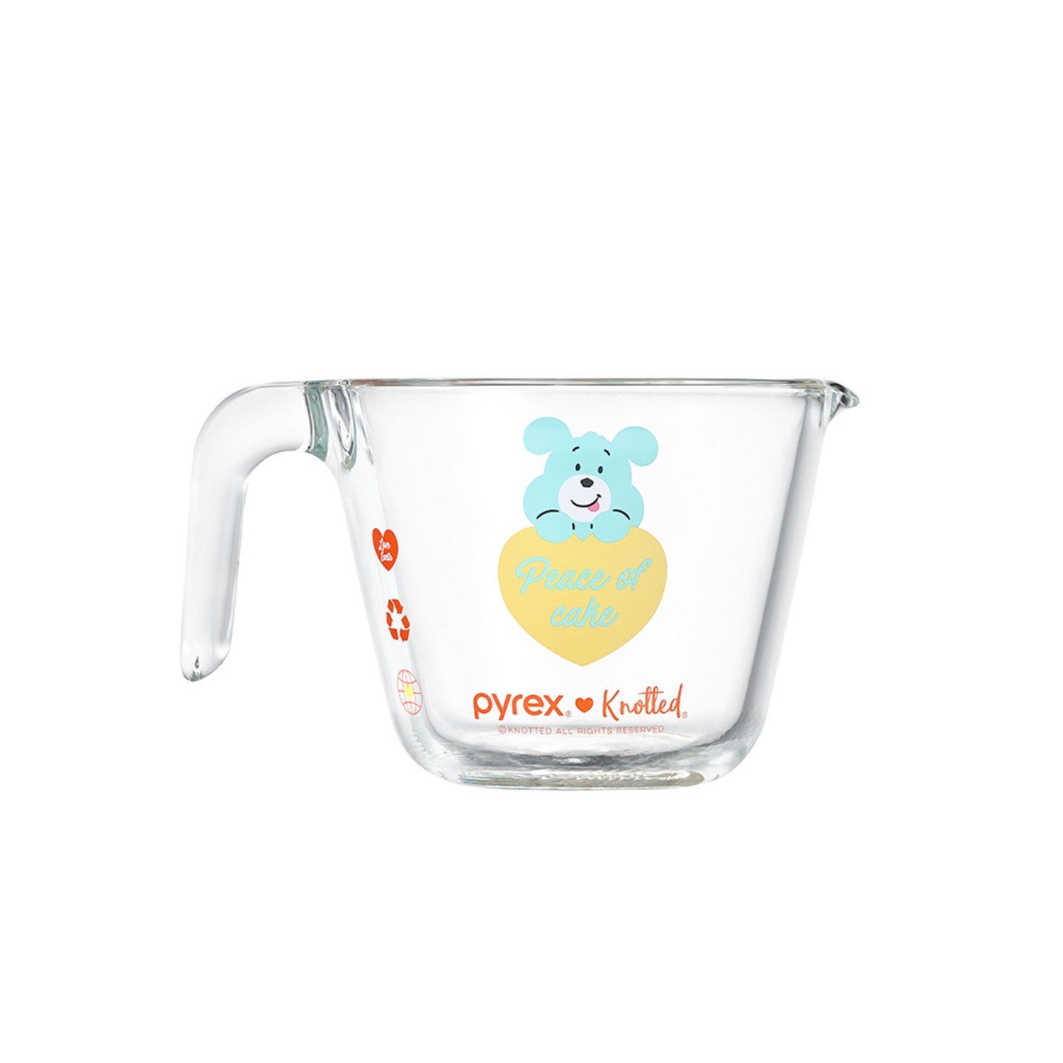 정확성, 내구성, 다용성을 갖춘 파이렉스 노티드 유리 계량컵