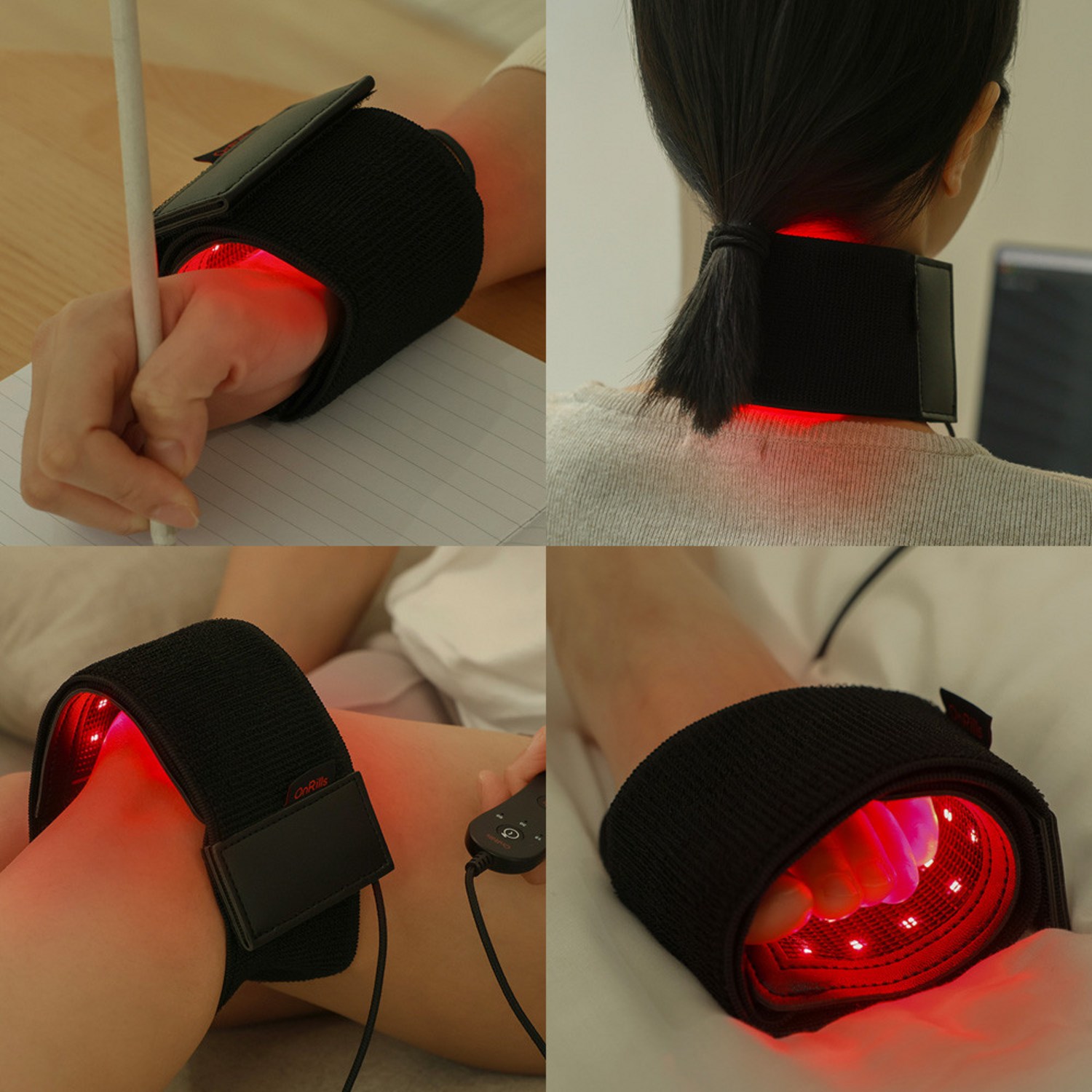 고민 끝의 휴식! 온릴스 국소부위 근적외선 LED 찜질기로 피로 싹쓸이!