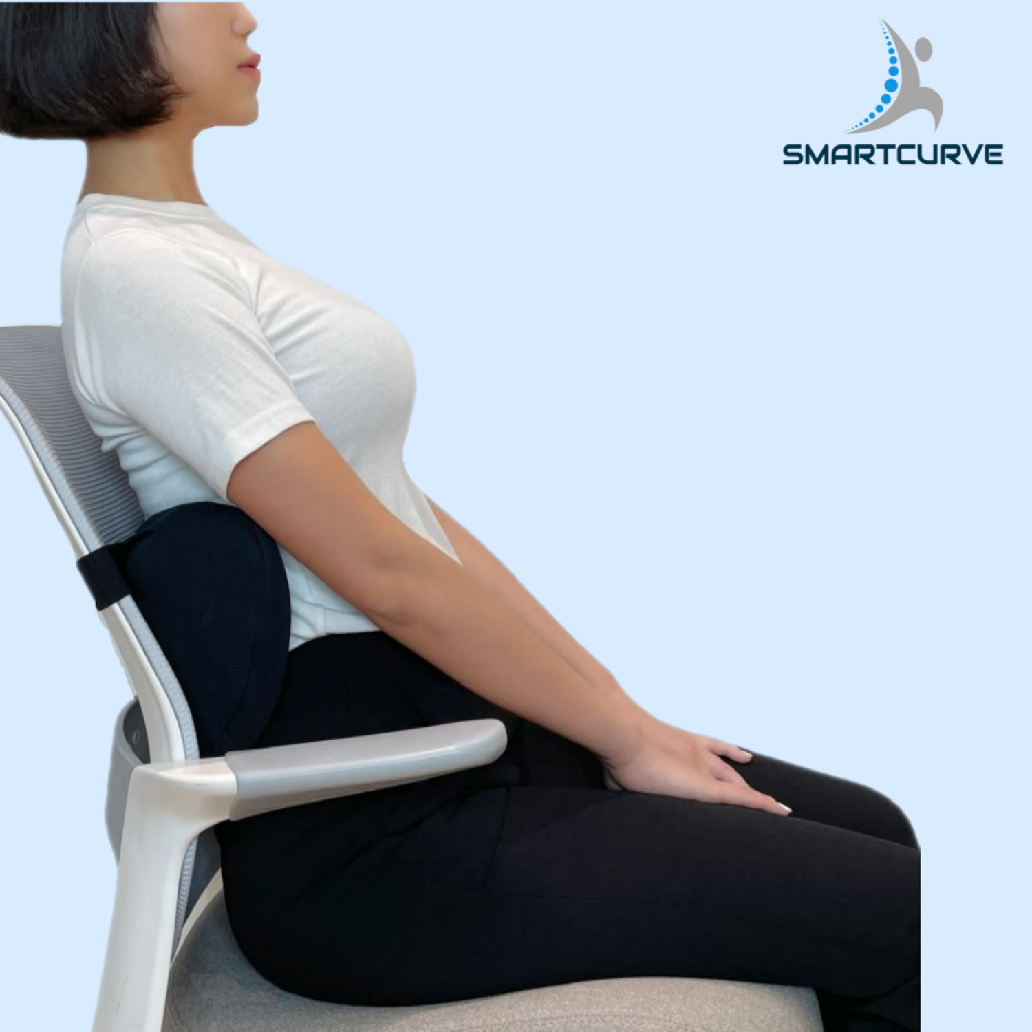 스마트커브 허리편안 C쿠션: 편안함을 사무실과 여행 속으로 요추전만쿠션