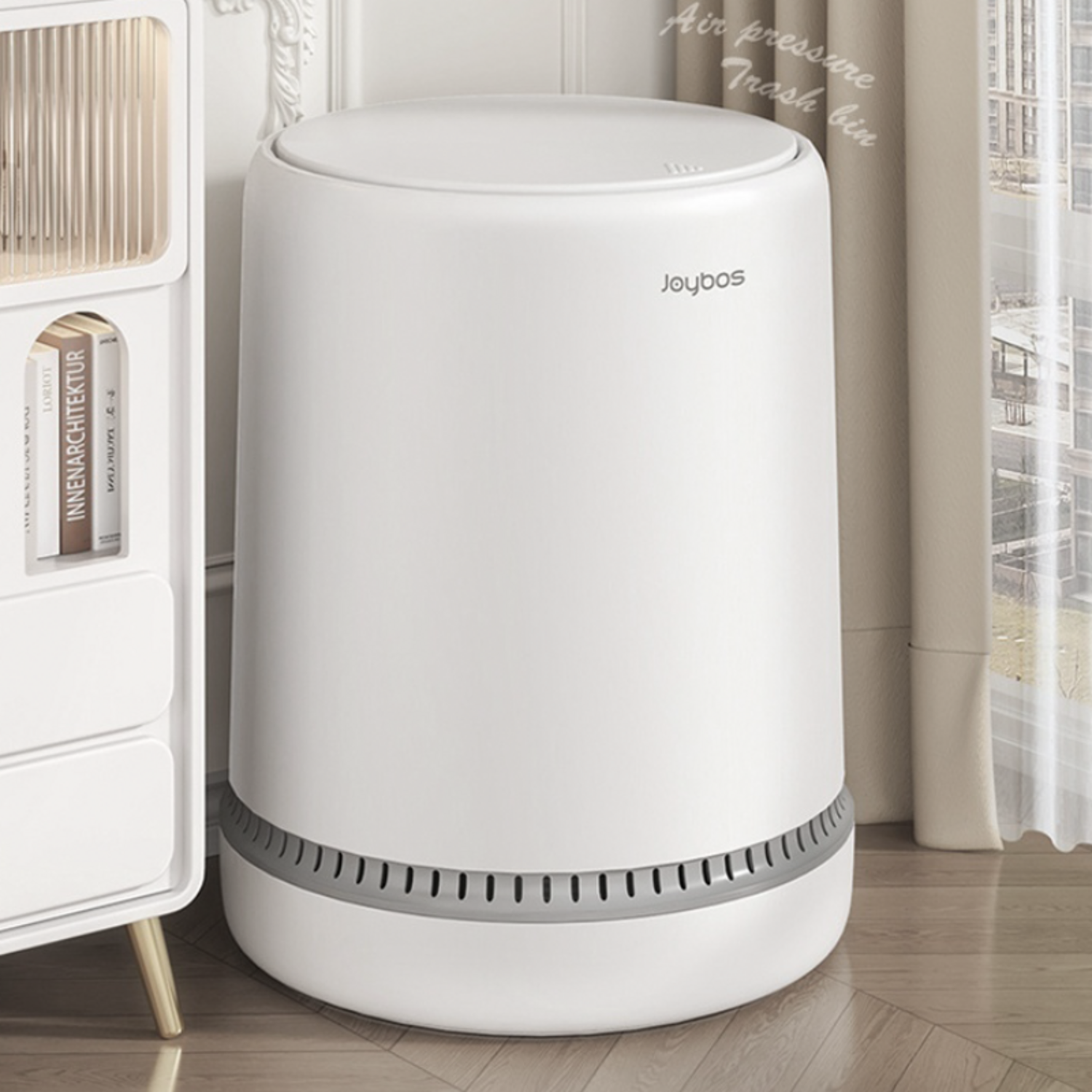 잡동사니 없애는 은인! 조이보스 기압 원터치 냄새차단 쓰레기통