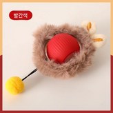 빨간 봉제 인형 9x11_ 자동 고양이 점프 공