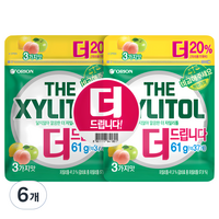 오리온 달지않아 깔끔한 더 자일리톨 리필, 122g, 6개