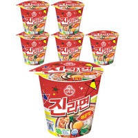 오뚜기 진라면 매운맛 컵, 6개