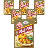 오뚜기 백세 카레 약간매운맛, 6개, 100g