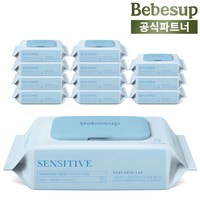 베베숲 센시티브 슬림팩 유아물티슈 캡형 65gsm, 65g, 36개입, 12개