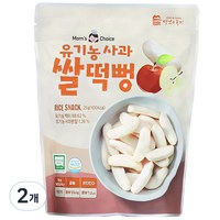 맛있는풍경 유기농 사과 쌀떡뻥, 사과맛, 25g, 2개