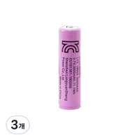 18650 배터리 충전지 3000mAh, 1개입, 3개