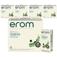 이롬 황성주 국산콩 검은콩 고칼슘 두유, 190ml, 100개