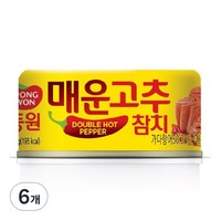 동원 매운 고추참치, 150g, 6개