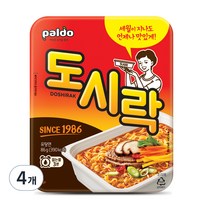 팔도 도시락 컵라면, 4개