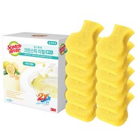 3M 크린스틱 향기톡톡 변기청소 플러스 리필 12P, 레몬, 1개