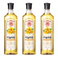 해표 카놀라유, 900ml, 3개