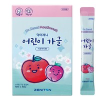 제니튼 닥터제니 일회용 스틱 어린이 가글 사과자두향 30p, 300ml, 1개