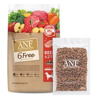 ANF 식스프리 인도어 독 건식사료 6kg 낱개중량, 소, 400g, 15개