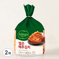 비비고 썰은 배추김치, 3kg, 2개