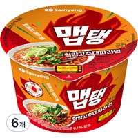 삼양식품 맵탱 큰컵 청양고추 대파라면 110g, 6개