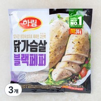 하림 닭가슴살 블랙페퍼 8개입, 800g, 3개