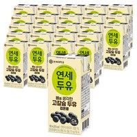 연세두유 뼈를 생각한 고칼슘 두유 검은콩, 180ml, 96개