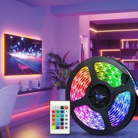 루아즈 LED 간접 줄조명 네온 스트립 무드등 5m, RGB 16색상