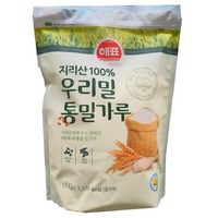 해표 우리밀 통밀가루, 1.5kg, 1개