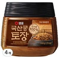 샘표 국산콩 토장, 900g, 4개