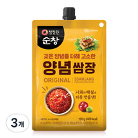 청정원순창 양념 쌈장, 190g, 3개