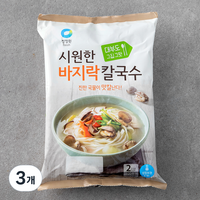 청정원 바지락칼국수, 366g, 3개