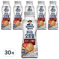 퀘이커 마시는 오트밀 오트 앤 그레인, 50g, 30개