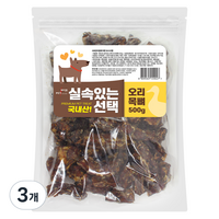 펫츠몬 실속있는선택 애견 수제간식 500g, 오리목뼈, 3개