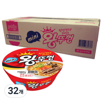 팔도왕뚜껑 미니 왕뚜껑 컵라면 80g, 32개