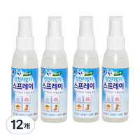 리빙굿 옷 정전기 방지 탈취 스프레이 섬유향수 본품, 60ml, 12개, 허브향